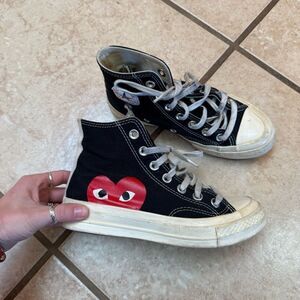 Converse Comme des Garcons PLAY size 5 women’s